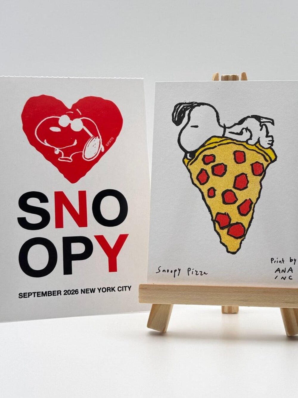 Ana Inciardi Snoopy Pizza Mini Art Print